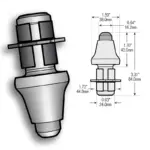 MT10106 Scarifier Bit line drawing and measurements