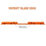 Patriot Steel Cutting Edge System blade edge bottom showing the Winter carbide filling