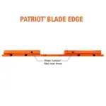 Patriot Steel Cutting Edge System blade edge bottom showing the Winter carbide filling