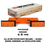 Pegasus Expandable Plow Cutting Edge System crate contents