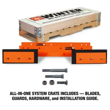 Pegasus Expandable Plow Cutting Edge System crate contents