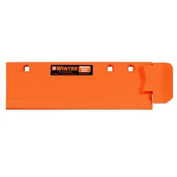 PlowGuard CurbCast curb guard blade saver driver side front view Impervium<sup>®</sup> carbide