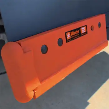 PlowGuard CurbRunner curb guard blade saver Impervium<sup>®</sup> carbide on truck