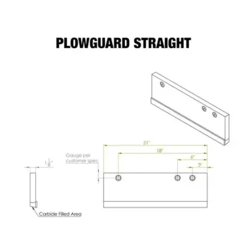 PlowGuard Straight drawing