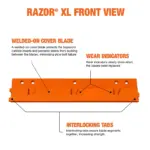 Razor<sup>®</sup> XL Carbide Cutting Edge System blade front view