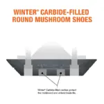 Round Mushroom Cast Steel Carbide shoe carbide fill