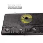 Sno-Shock System bushing closeup
