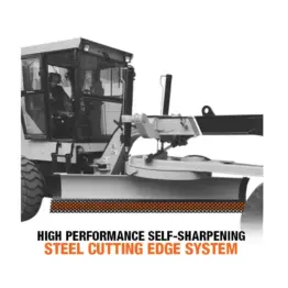 Valkyrie Perforated Blade System on Motor Grader