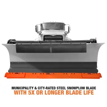 Victory steel cutting edge system on truck