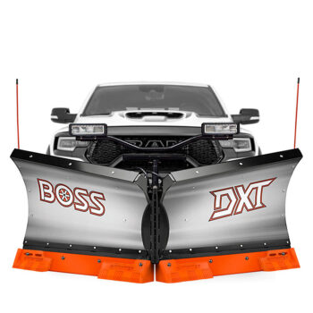 Vulcan V-Plow steel cutting edge system with cast steel curb guard blade savers with carbide full packaging for boss dxt on truck.