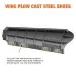 Moldboard shoes mounted on plow