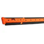 WinterFLEX rubber snow plow cutting edge blade with CurbRunner guard