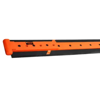 WinterFLEX rubber snow plow cutting edge blade with CurbRunner guard