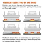 Xtrendor Universal customizable plow guard placement