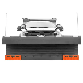 Xtendor® cast steel universal plow guard with Impervium<sup>®</sup> carbide on truck