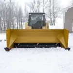 WinterFLEX rubber snow plow blade on snowpusher