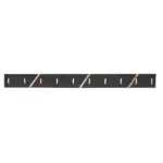 WinterFLEX rubber snow plow blade front view