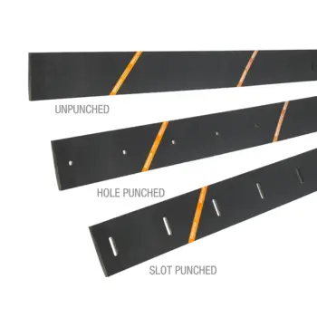 Winterflex three options - unpunched, punched, slotted