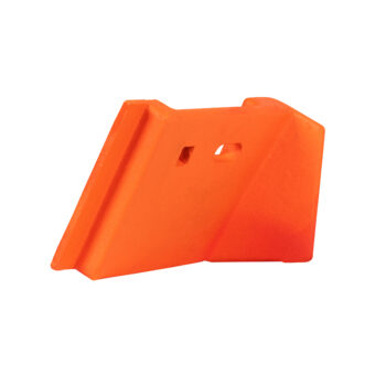 V-Plow cast steel nose guard back