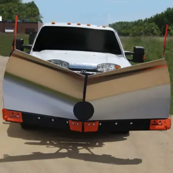 V-Plow Guards installed on truck