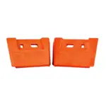 V-Plow cast steel nose guard pair