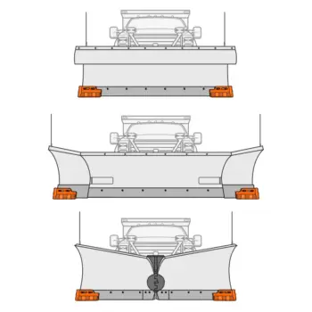 Xtendor Cast Guards installed on different plows