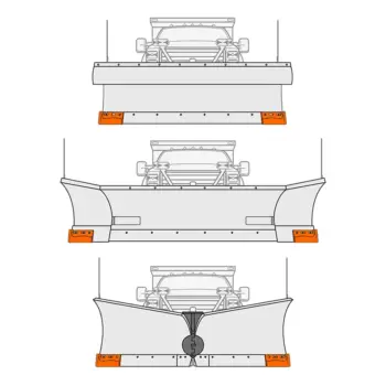 Xtendor Cast Guards installed on different plows