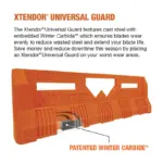 Xtendor® Universal features cast steel with Winter carbide to ensure blades wear evenly.