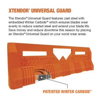 Xtendor® Universal features cast steel with Winter carbide to ensure blades wear evenly.