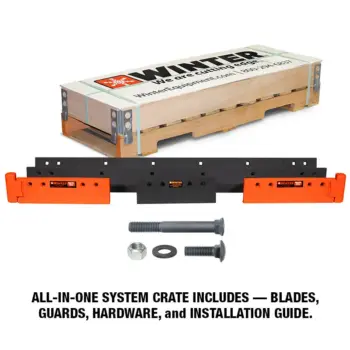 Common Sense HD steel cutting edge system crate contents