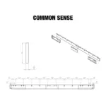 Common Sense HD steel cutting edge system technical engineering line drawing