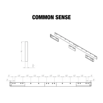 Common Sense HD steel cutting edge system technical engineering line drawing