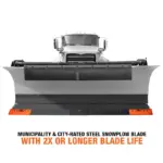Common Sense HD steel cutting edge system on truck