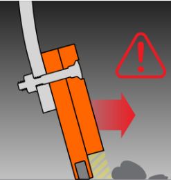 Carbide and cover alignment failure - short cover blade