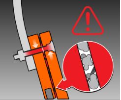 Debris build up can cause bolt failures