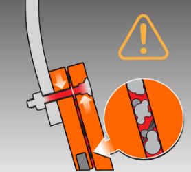 Prevent failure due to debris buildup