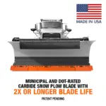 Razor with Winter Carbide Cutting Edge System on truck